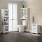 Alaterre Furniture Derby 5-Pc Bathroom Storage Set w/Over Toilet Shelf, Wall-Mnted  Cabinet, Hamper, Floor Cabinet, Hutch ANDE724789WH - alternate 9